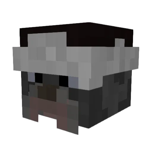 TheLordlyPug Minecraft avatar head, 3D render