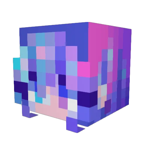 TheLosers Minecraft avatar head, 3D render