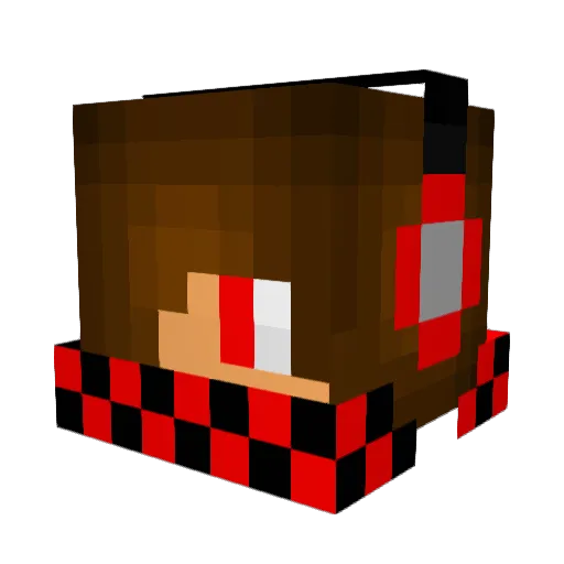TheLost1712 Minecraft avatar head, 3D render