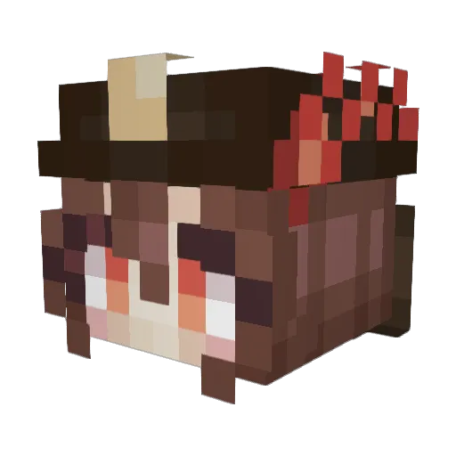 TheLostChiId Minecraft avatar head, 3D render