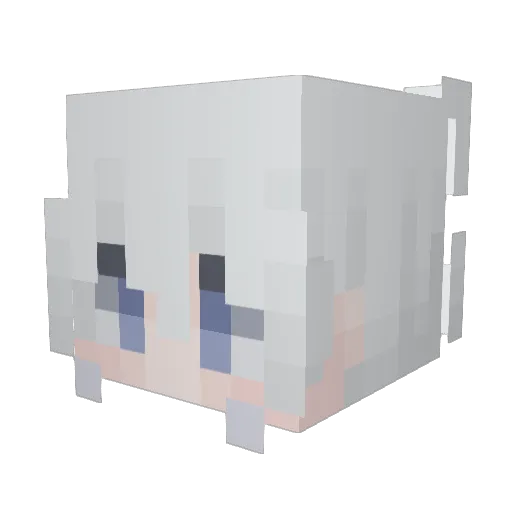 TheLostHeart Minecraft avatar head, 3D render