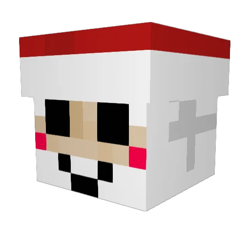 TheLoudGamer Minecraft avatar head, 3D render