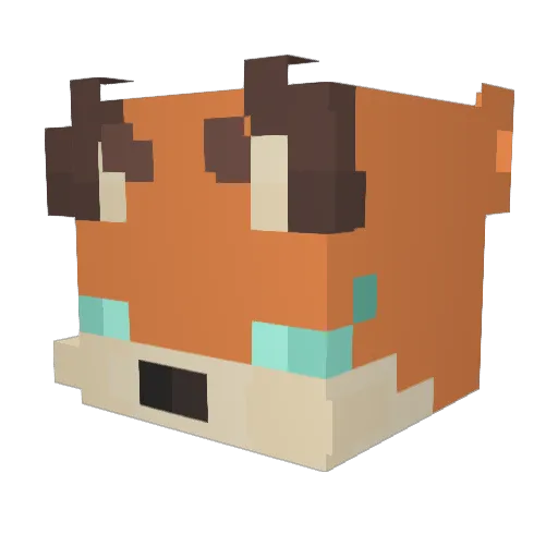 TheLucidEyes Minecraft avatar head, 3D render