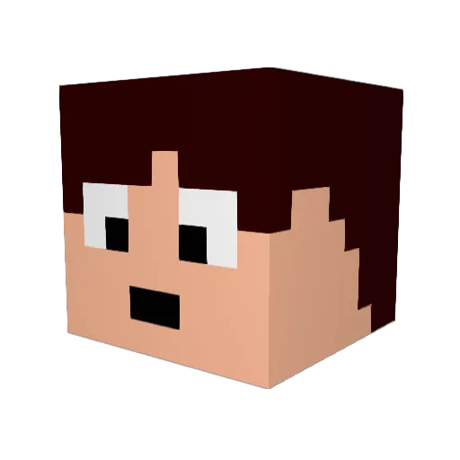 TheLuckyDiamond4 Minecraft avatar head, 3D render
