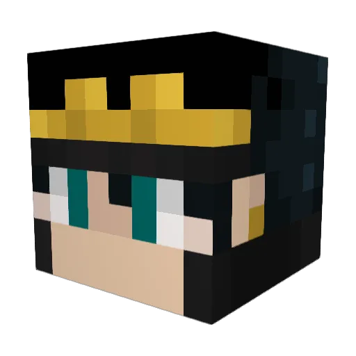 TheLumina Minecraft avatar head, 3D render