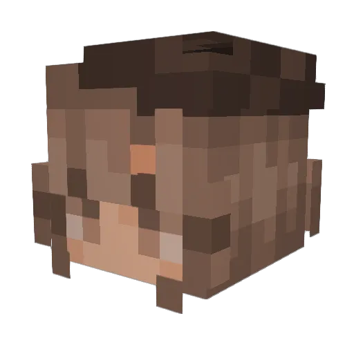 TheLunaDawn Minecraft avatar head, 3D render