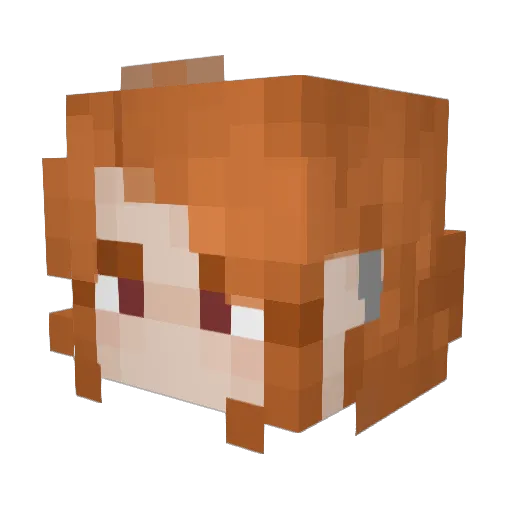 TheLunaticBoy Minecraft avatar head, 3D render