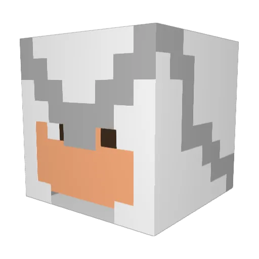 TheLup09 Minecraft avatar head, 3D render