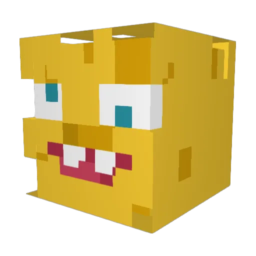 TheLyingBaby Minecraft avatar head, 3D render