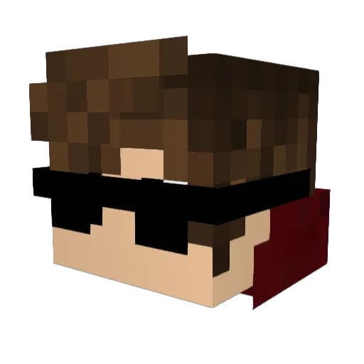 TheMa1ner Minecraft avatar head, 3D render