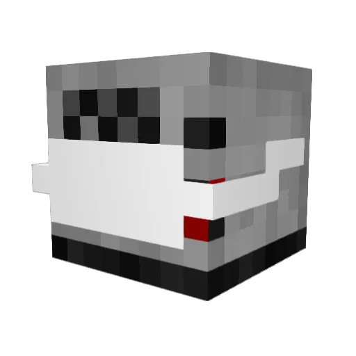 TheMacroWave Minecraft avatar head, 3D render