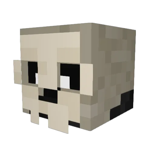 TheMadMarchHare Minecraft avatar head, 3D render