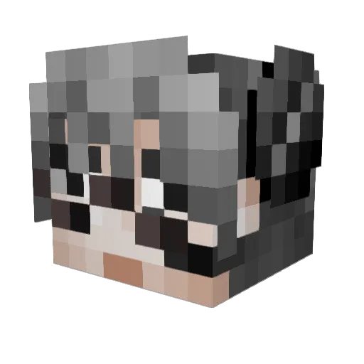 TheMadMeister Minecraft avatar head, 3D render