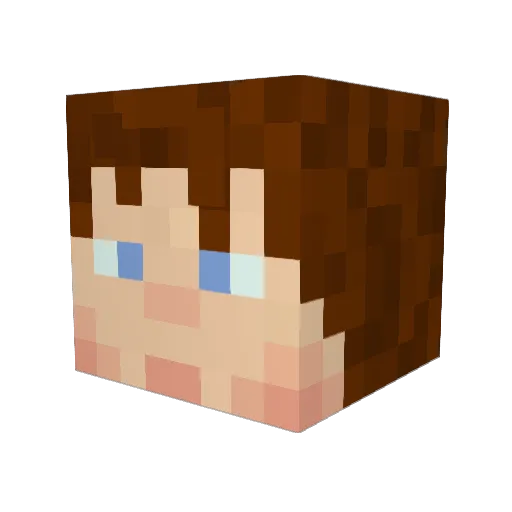TheMadScientist Minecraft avatar head, 3D render