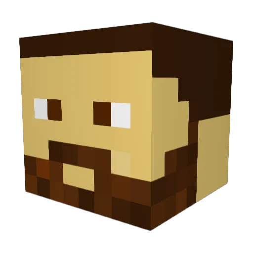 TheMaddHattr Minecraft avatar head, 3D render