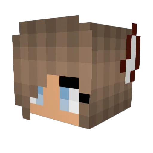 TheMadhi Minecraft avatar head, 3D render