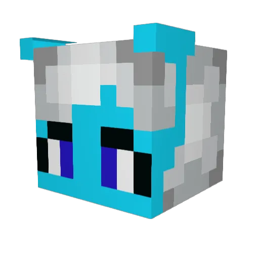 TheMaggie Minecraft avatar head, 3D render