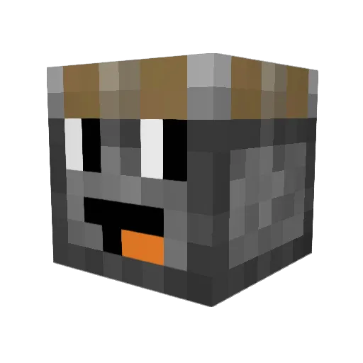 TheMagicPiston Minecraft avatar head, 3D render