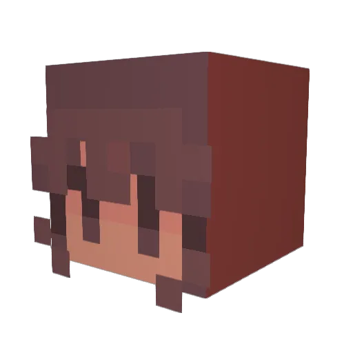 TheMagicSam Minecraft avatar head, 3D render