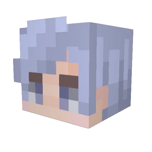 TheMagicalFedora Minecraft avatar head, 3D render