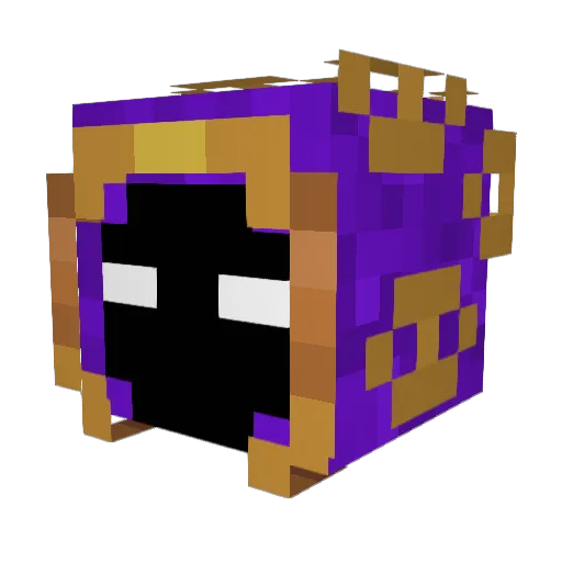 TheMagicienSees Minecraft avatar head, 3D render