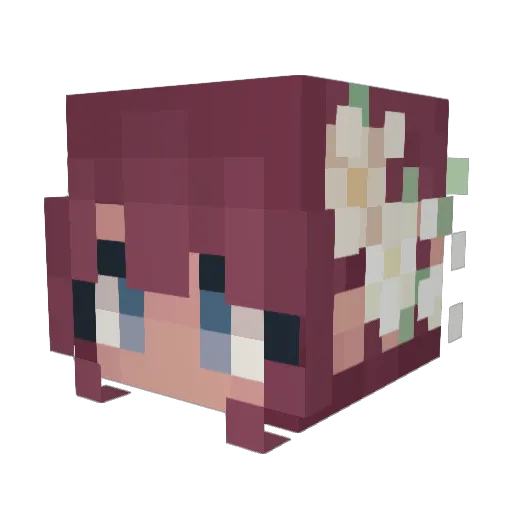 TheMamaManon Minecraft avatar head, 3D render