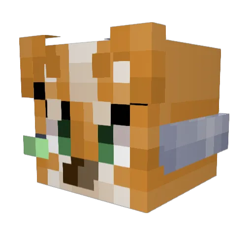 TheMammalizer Minecraft avatar head, 3D render