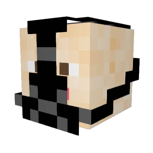 TheMammoth Minecraft avatar head, 3D render