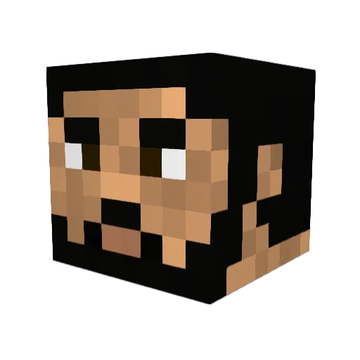 TheMan2177 Minecraft avatar head, 3D render