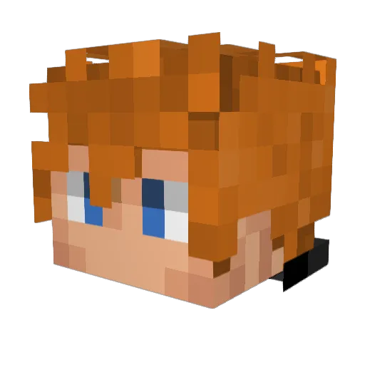 TheManHims3lf Minecraft avatar head, 3D render