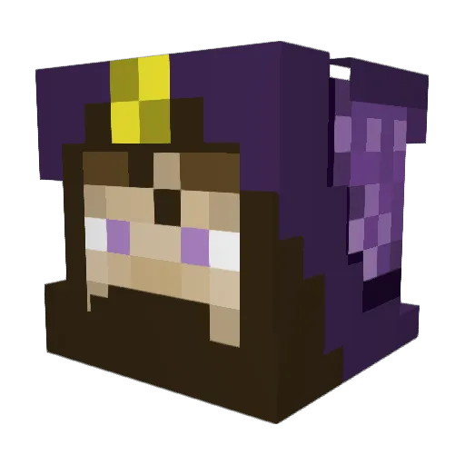TheManManley Minecraft avatar head, 3D render