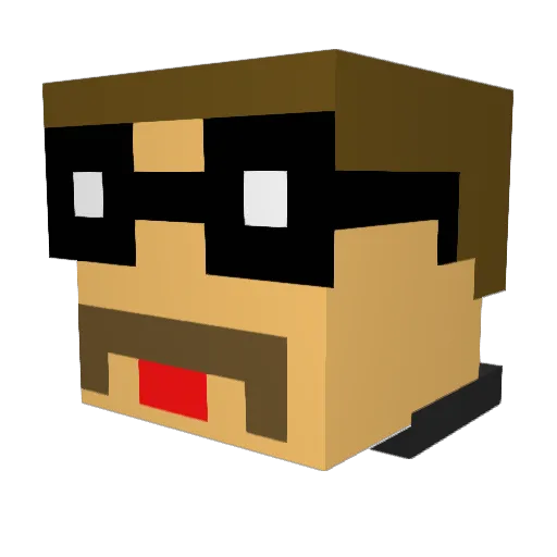 TheManTan26 Minecraft avatar head, 3D render