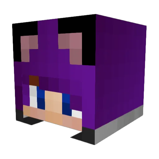 TheMangledOne Minecraft avatar head, 3D render