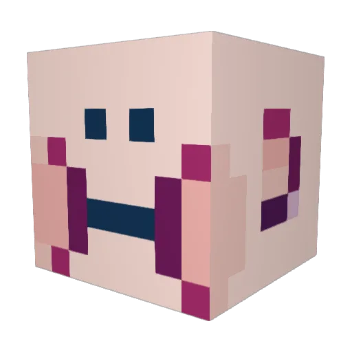 TheMangoZone Minecraft avatar head, 3D render
