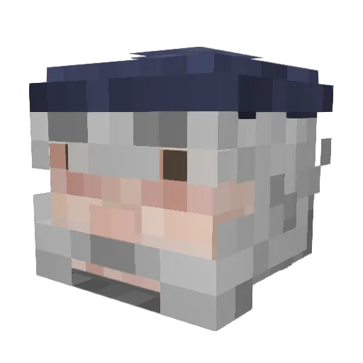 TheMangolorian Minecraft avatar head, 3D render
