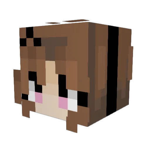 TheMannyFresh Minecraft avatar head, 3D render