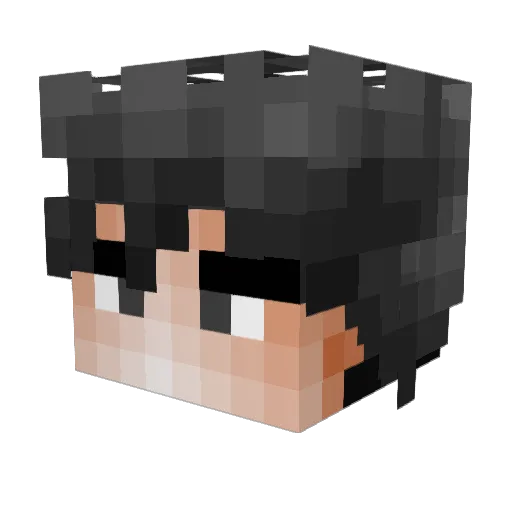 TheManulox Minecraft avatar head, 3D render