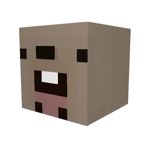 TheMarmotBoi Minecraft avatar head, 3D render