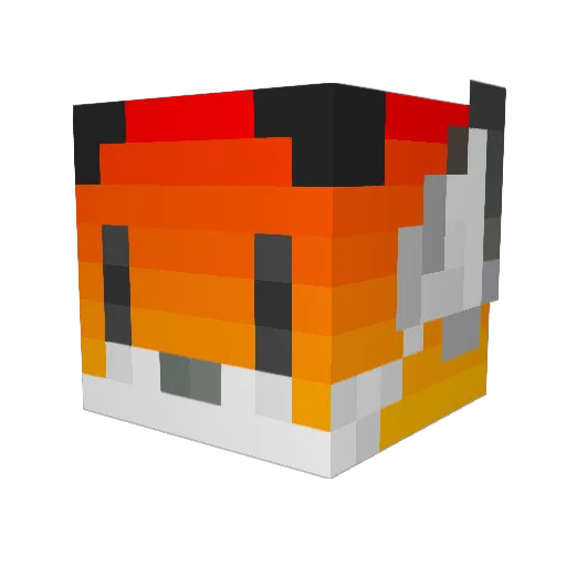TheMaroonPhoenix Minecraft avatar head, 3D render