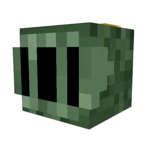 TheMarvDog Minecraft avatar head, 3D render