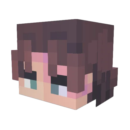 TheMasX Minecraft avatar head, 3D render