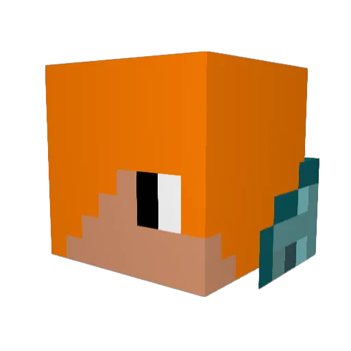 TheMasonater Minecraft avatar head, 3D render