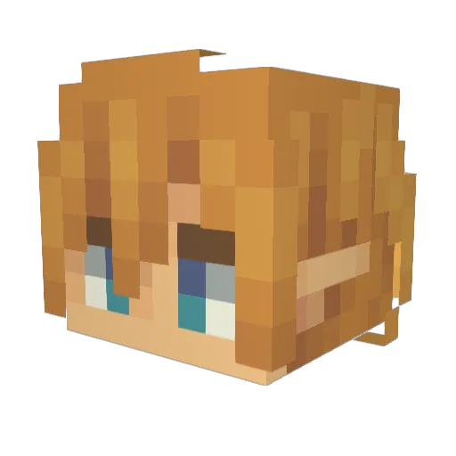 TheMastaMario Minecraft avatar head, 3D render