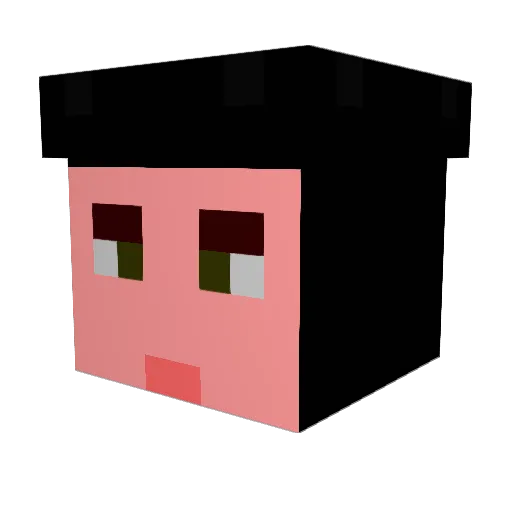 TheMasterFoo Minecraft avatar head, 3D render
