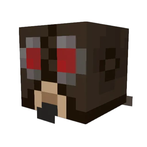 TheMasterNerd Minecraft avatar head, 3D render