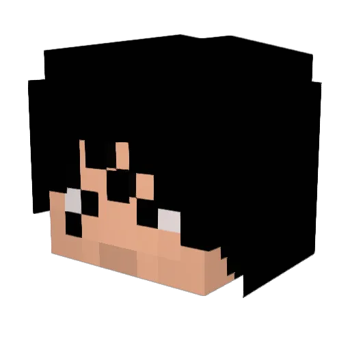 TheMasterRPG Minecraft avatar head, 3D render