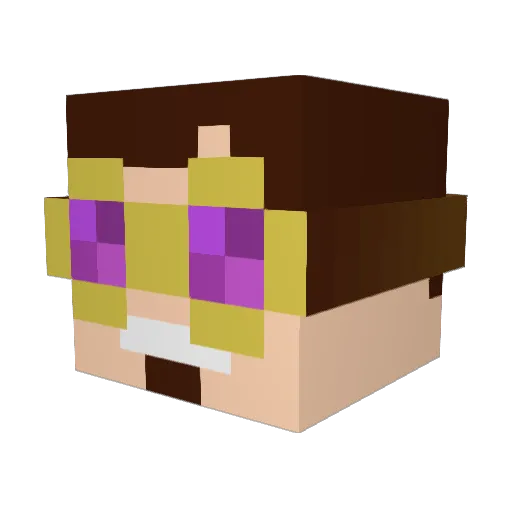 TheMates47 Minecraft avatar head, 3D render