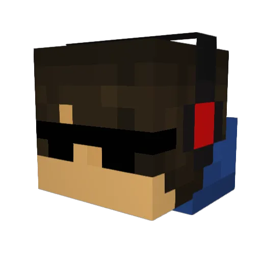 TheMatrixSam11 Minecraft avatar head, 3D render