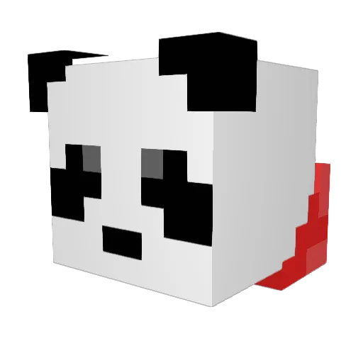 TheMaxLite Minecraft avatar head, 3D render