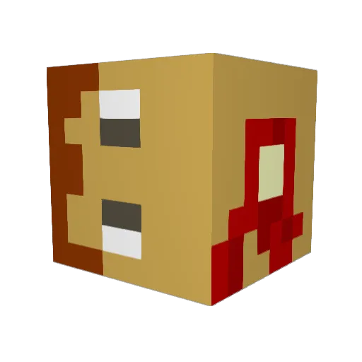 TheMaxitocs Minecraft avatar head, 3D render
